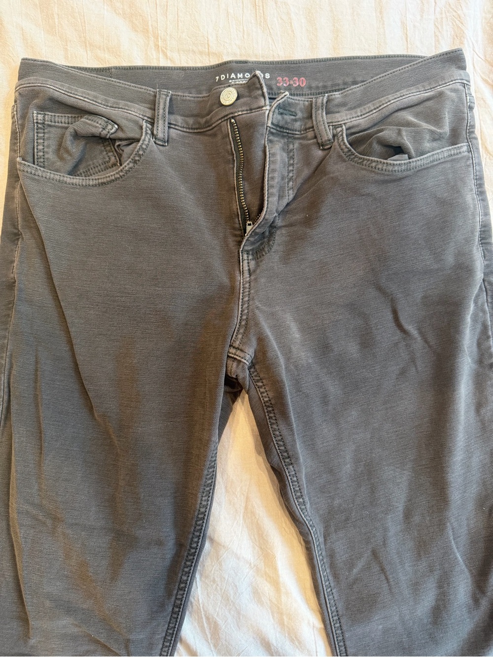 7 Diamonds Men's Gray Jeans